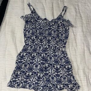 Promesa Blue Flower Romper